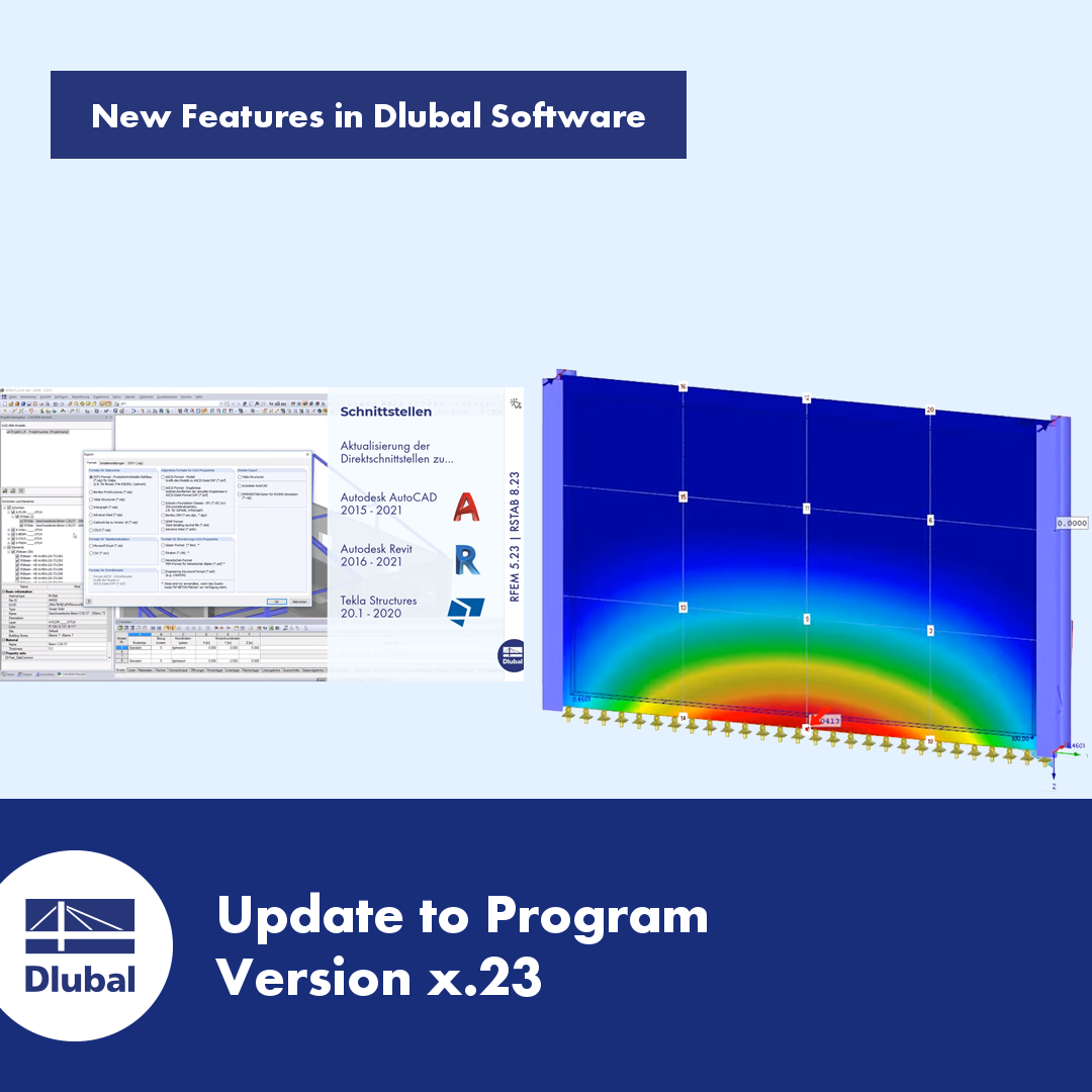 Software de elementos finitos RFEM \n e software de estruturas reticuladas RSTAB