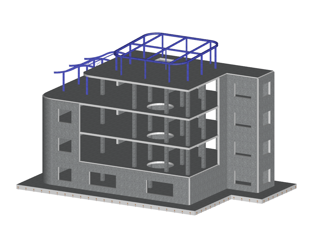 Estrutura multimaterial no RFEM