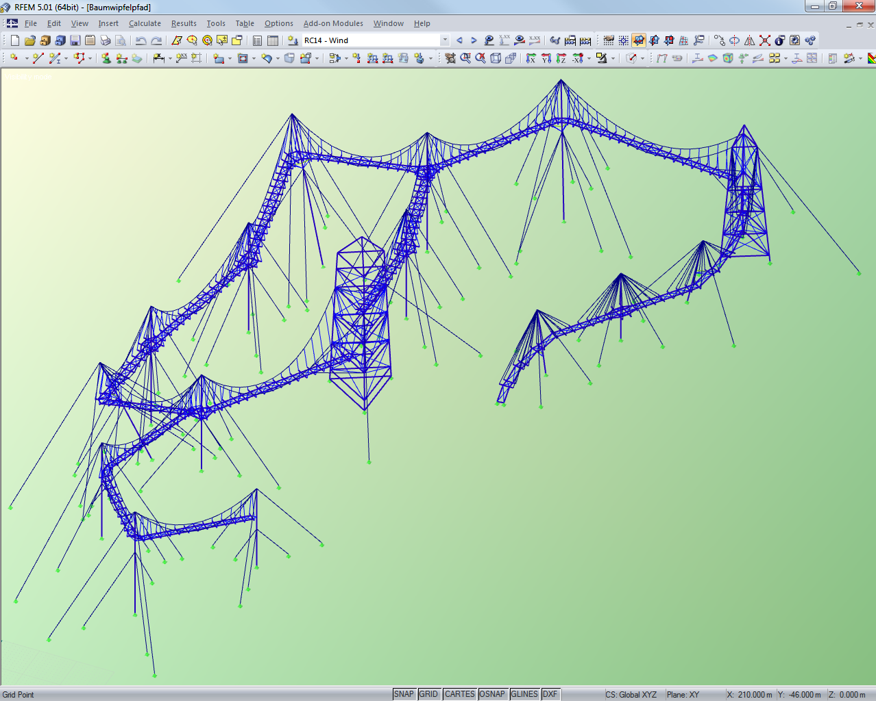 Modelo completo no RFEM (© Meyer+Schubart)