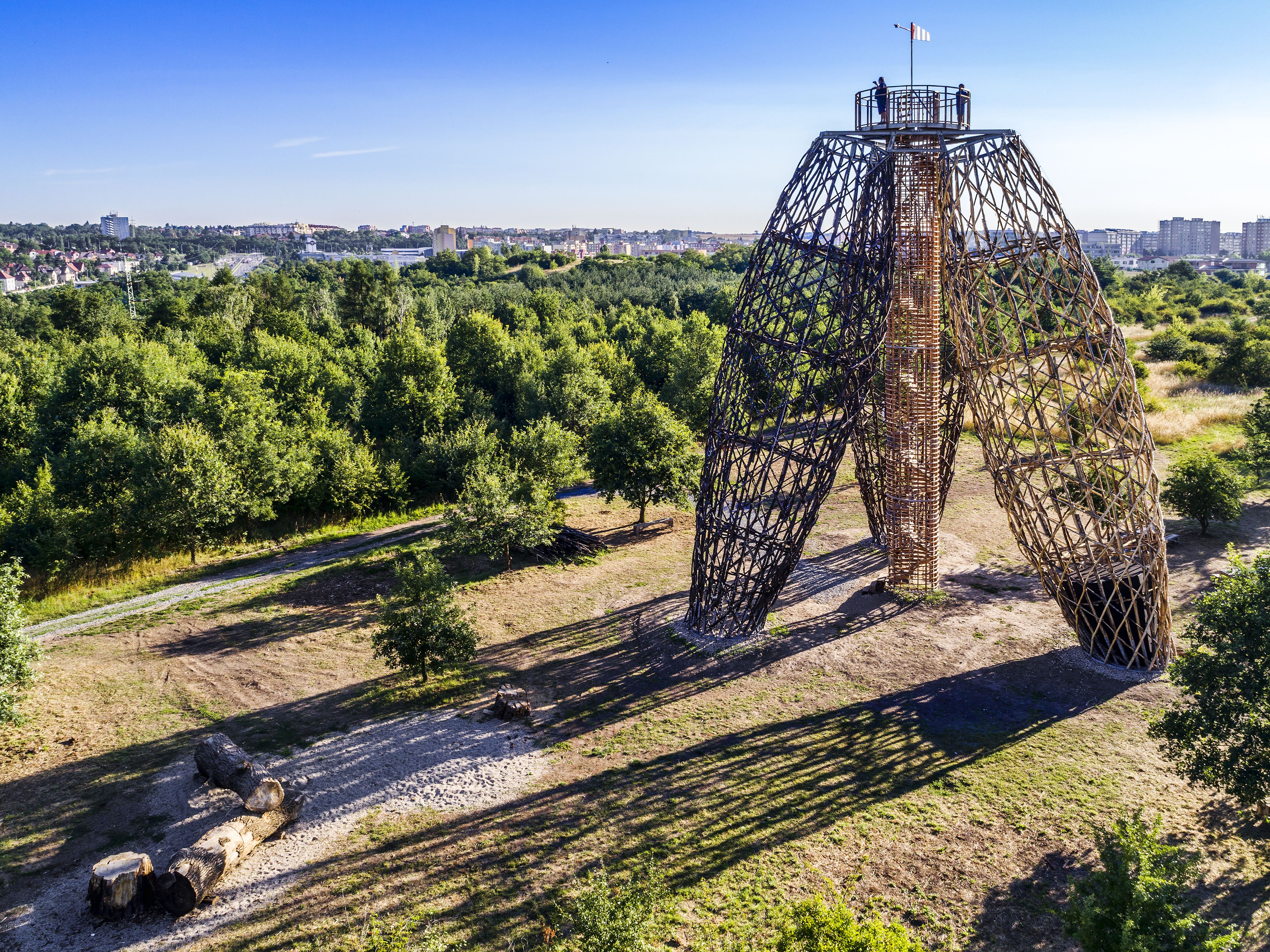 Torre de observação Doubravka em Kyje, Praga