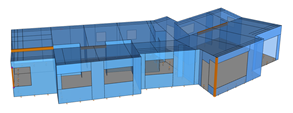 Modelo RFEM da casa (© Maderas Besteiro)