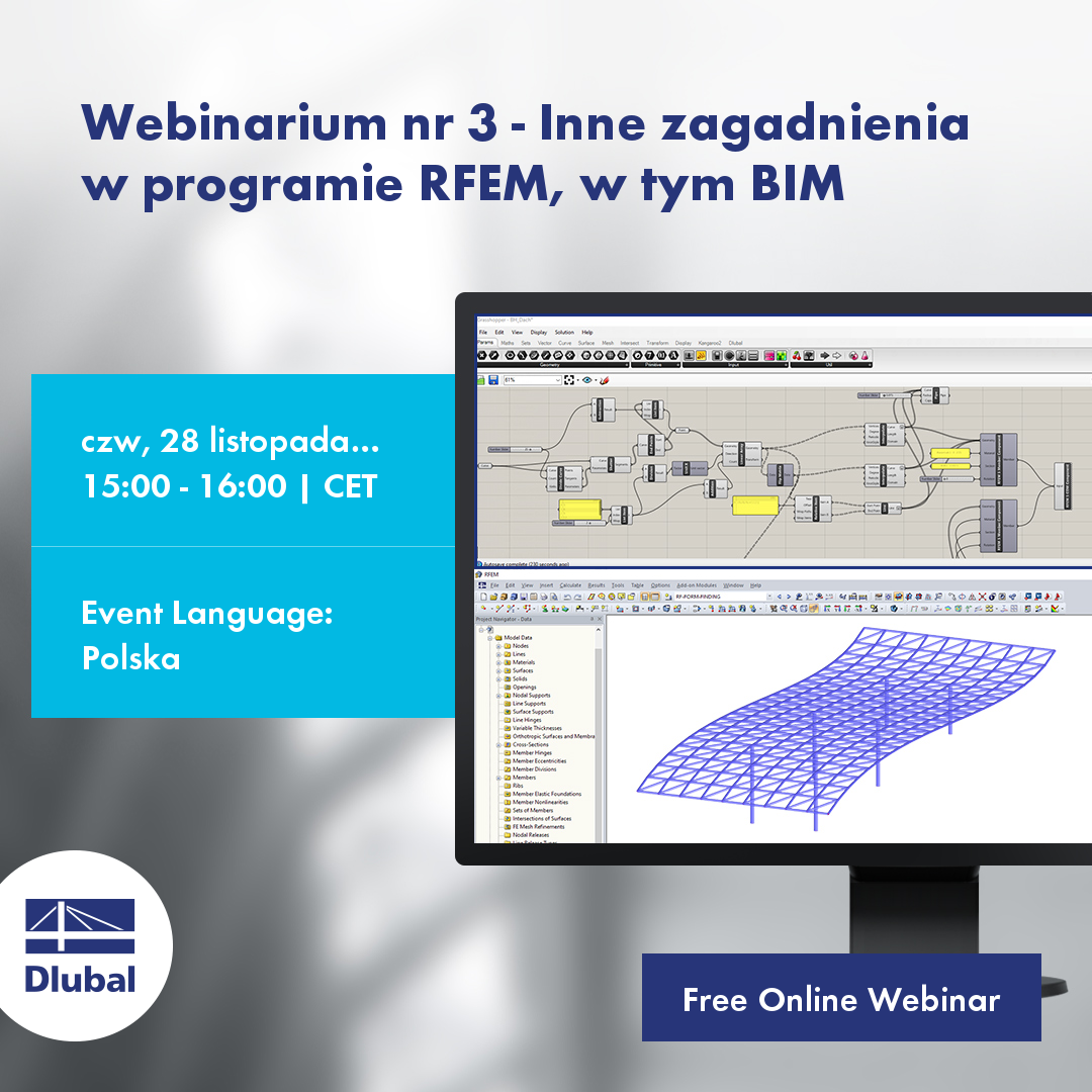 Seminário web n.º 3 - Outros tópicos no RFEM incluindo BIM