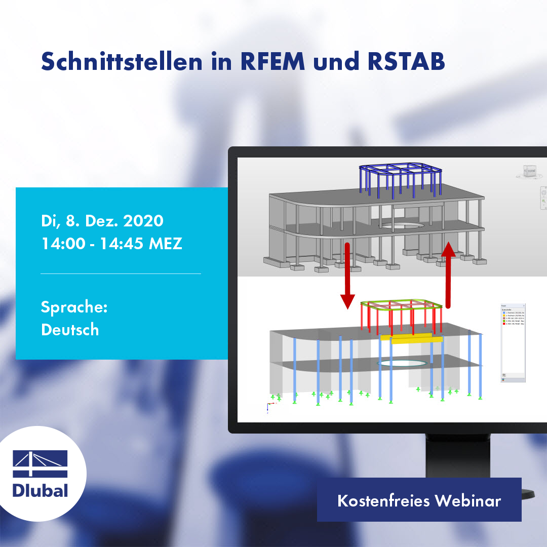 Interfaces no RFEM e RSTAB