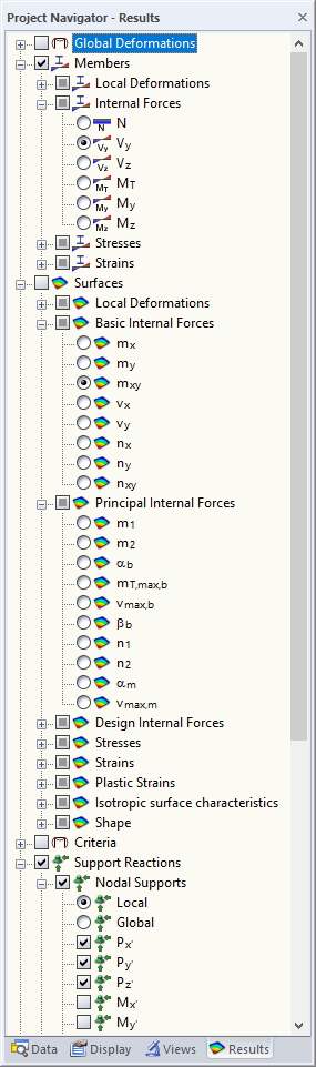 Navegador de projetos para resultados