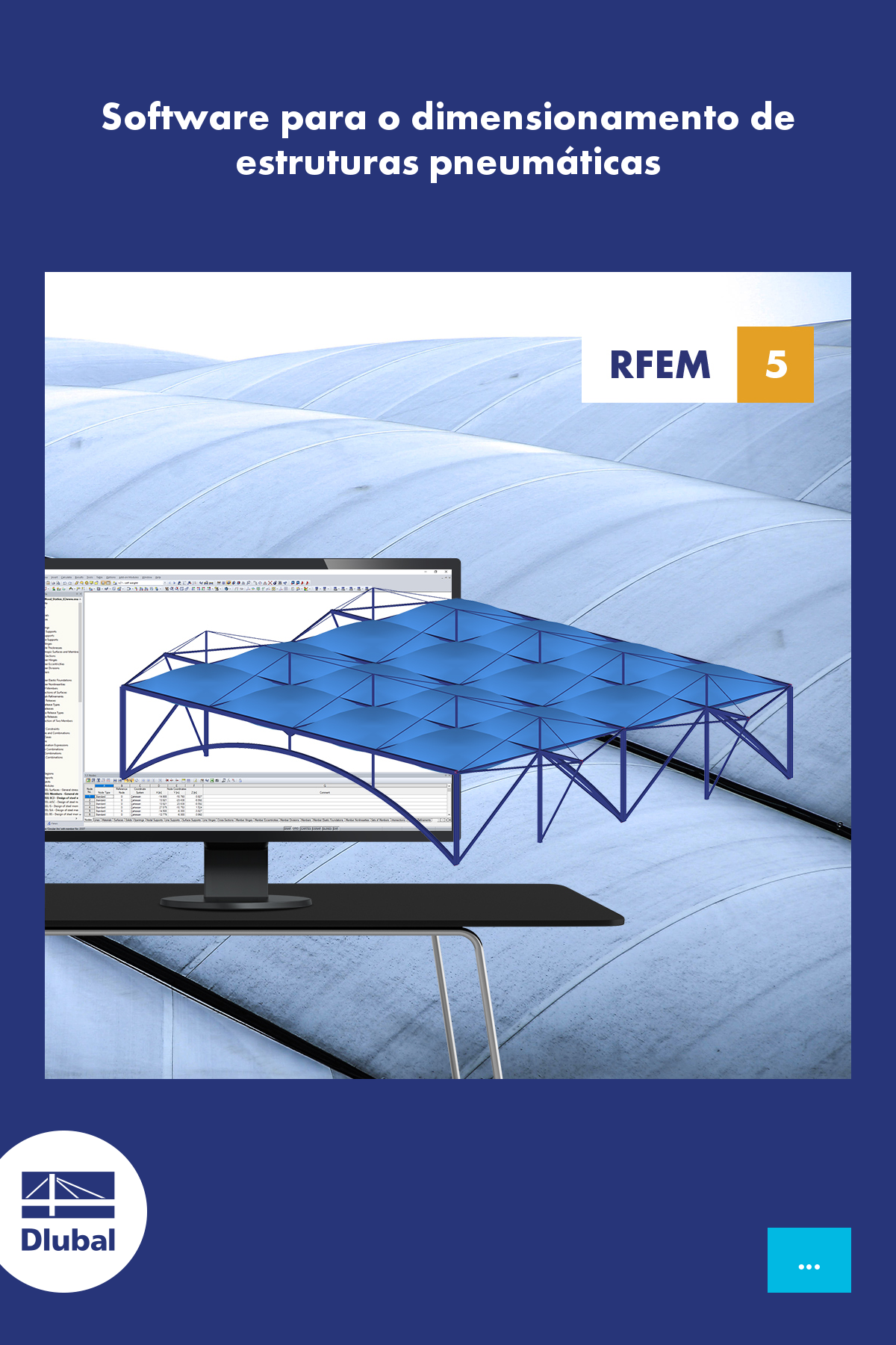 Software para o dimensionamento de estruturas pneumáticas