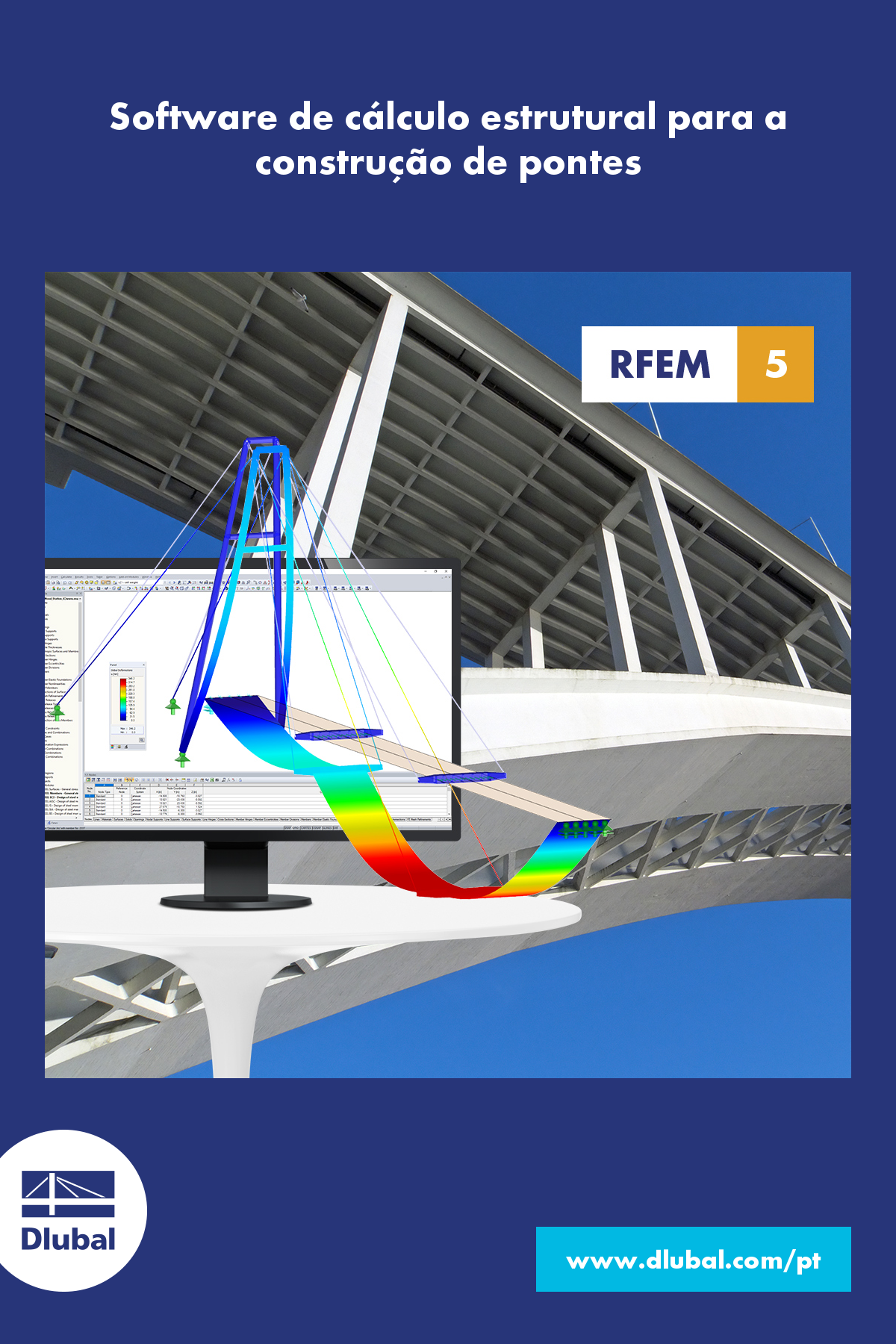 Software de cálculo estrutural para a construção de pontes