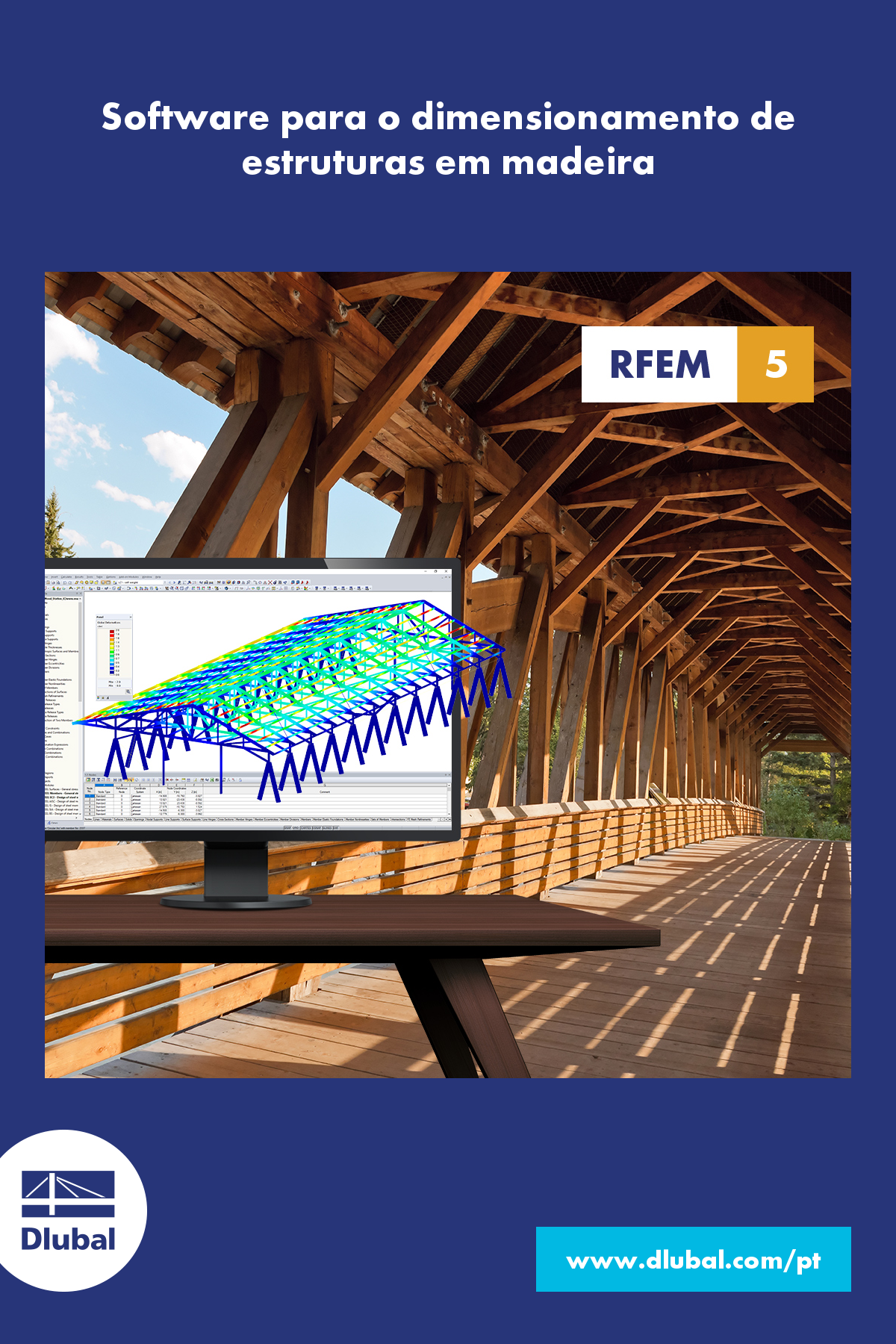 Software de análise e dimensionamento de estruturas em madeira