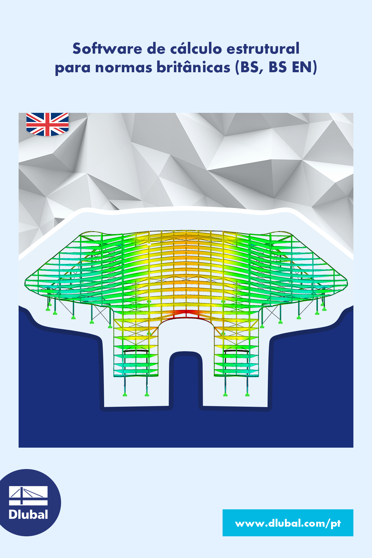 Software de cálculo estrutural \n para normas britânicas (BS, BS EN)