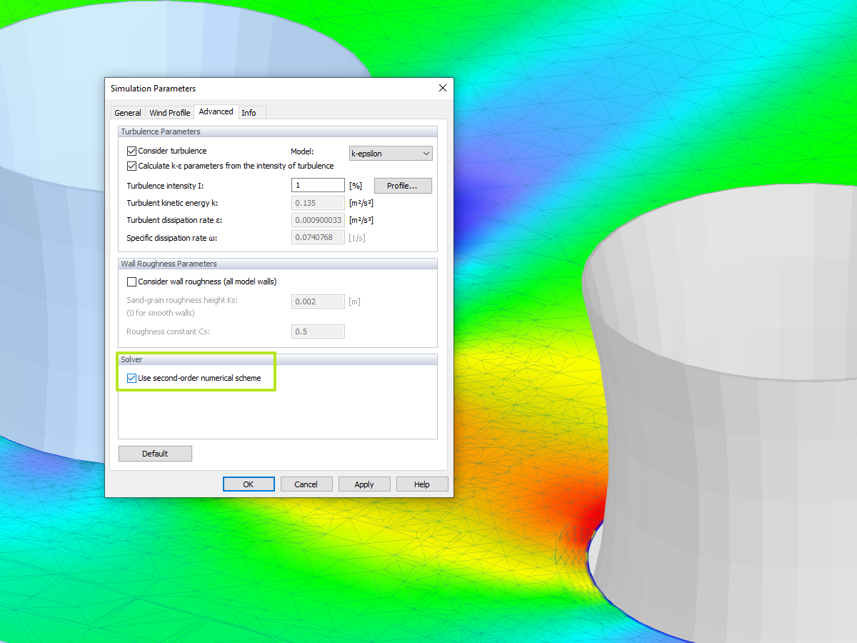 Esquema numérico de segunda ordem no RWIND Simulation