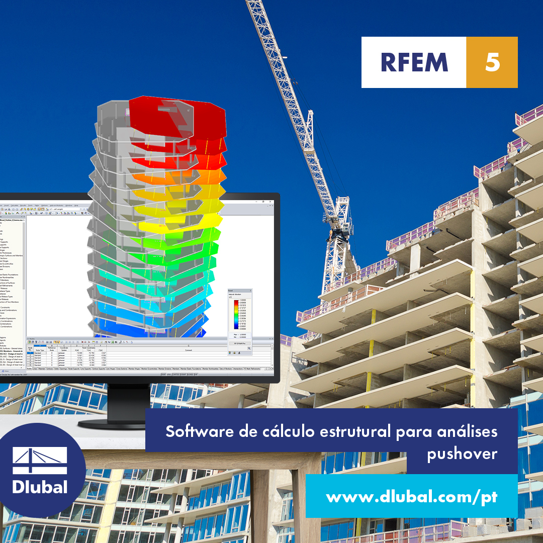 Software de cálculo estrutural para análises pushover