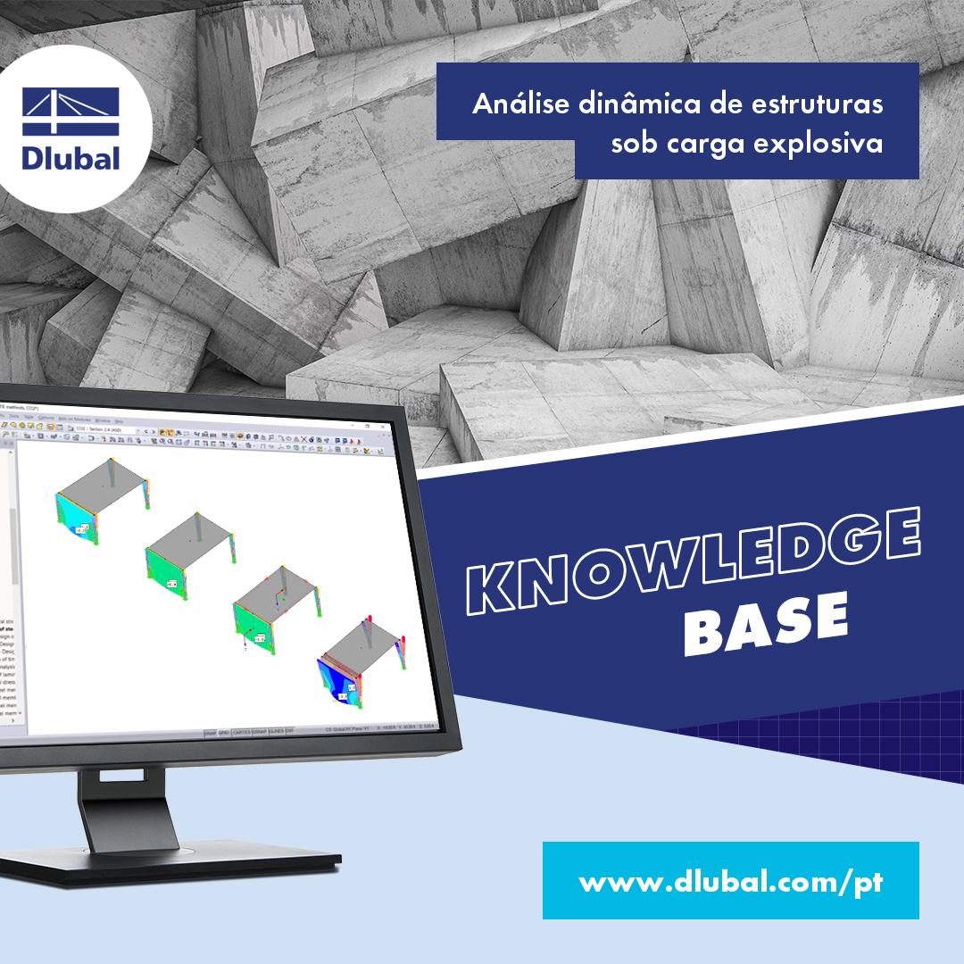 Análise dinâmica de estruturas \n sob carga explosiva