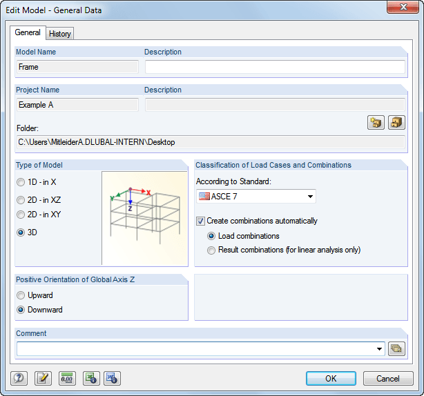 editar dados gerais do modelo