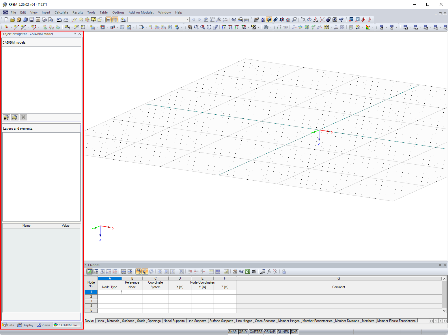 Novo modelo CAD/BIM de separador no Navegador de projetos