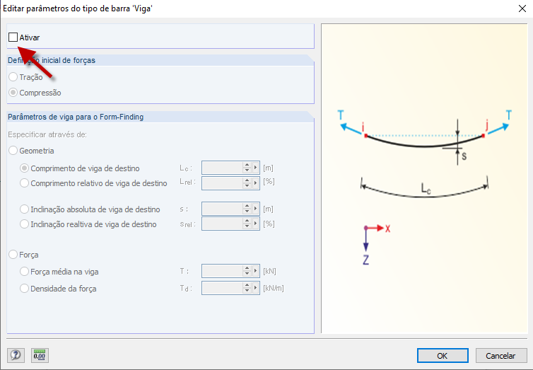 Ativar elemento para o processo de form-finding