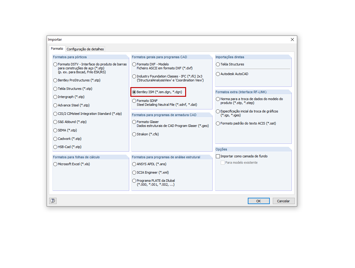 Interfaces do RFEM