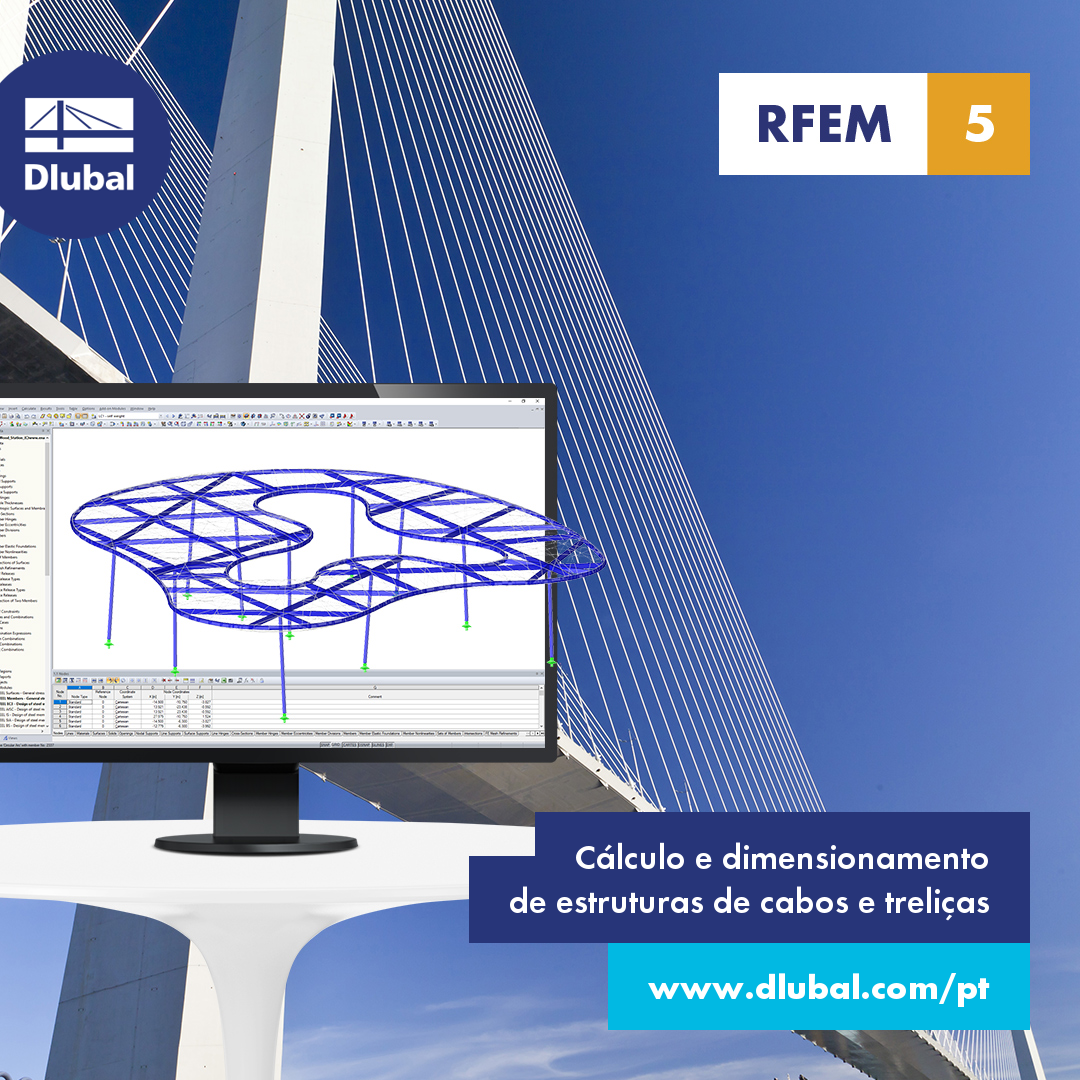 Cálculo e dimensionamento \n de estruturas de cabos e treliças