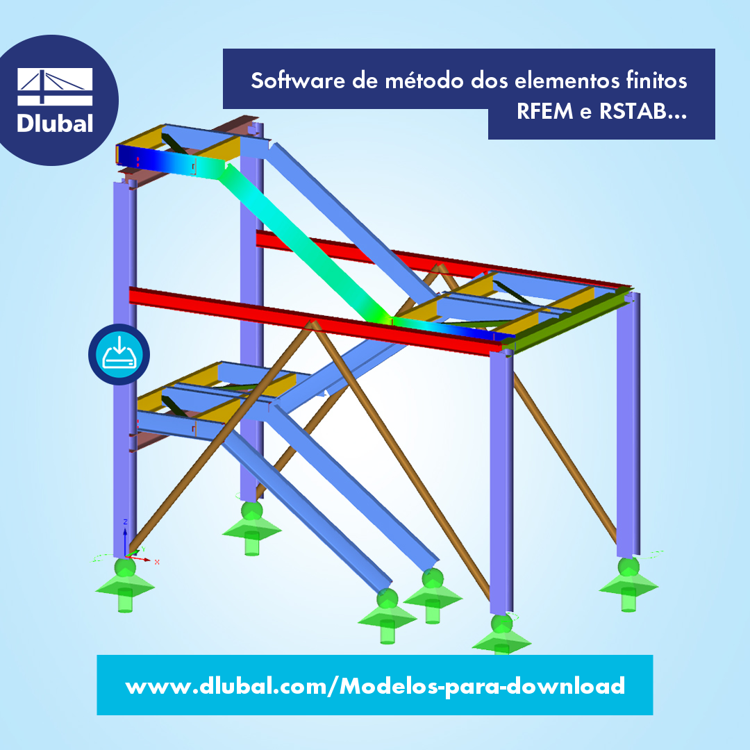 Software de método dos elementos finitos RFEM e RSTAB \n Modelos de análise estrutural para download