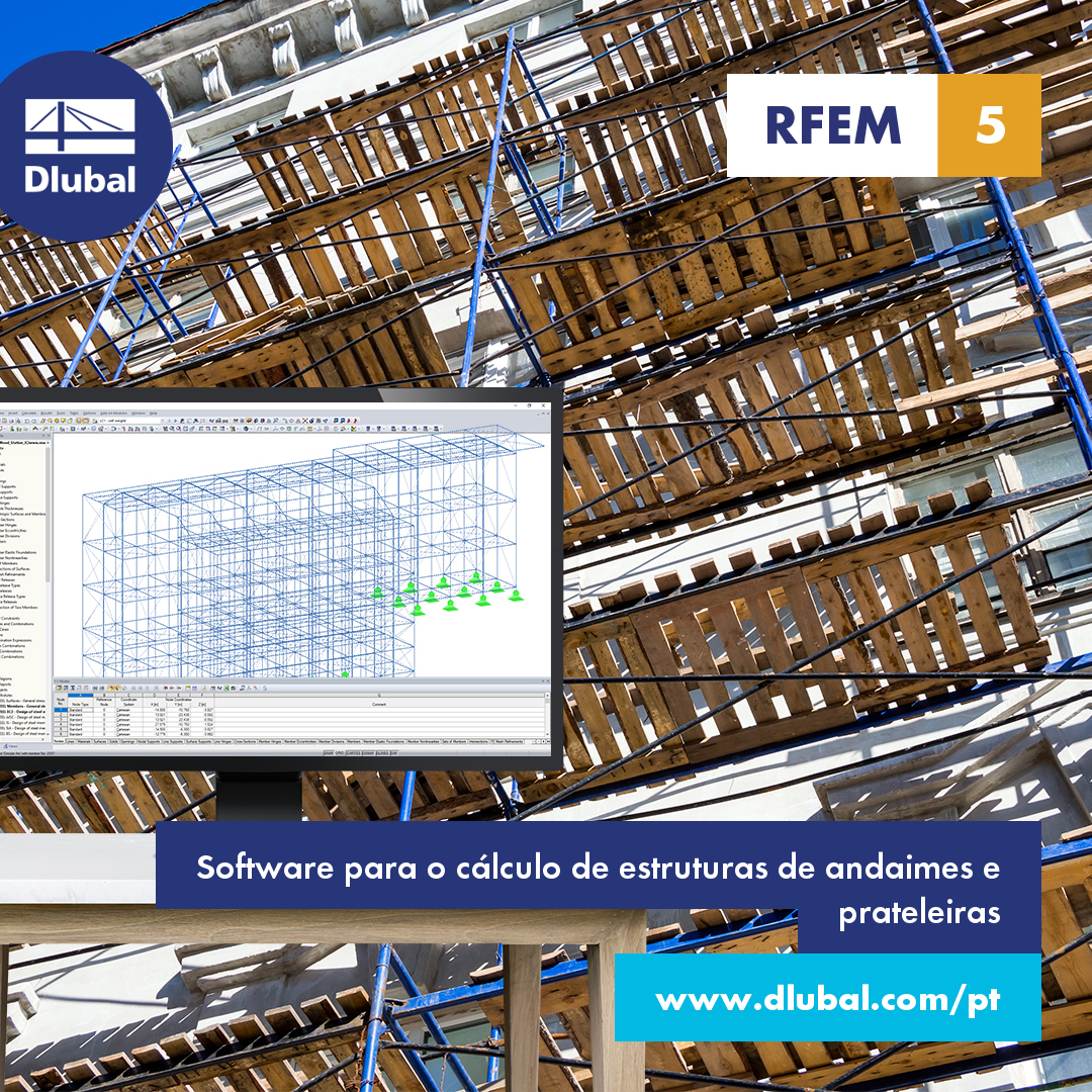 Software para o cálculo de estruturas de andaimes e prateleiras