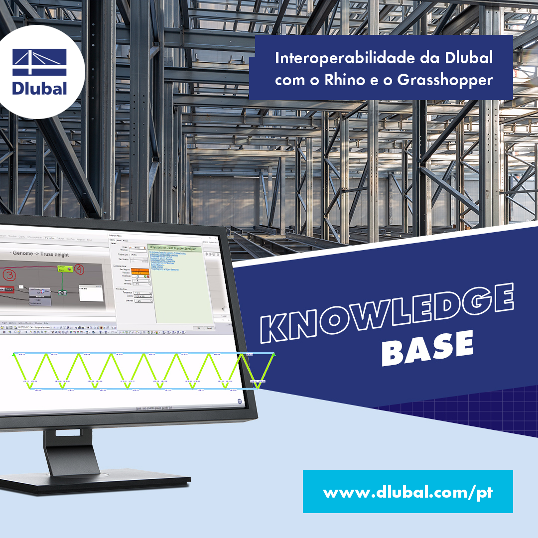 Interoperabilidade da Dlubal \n com o Rhino e o Grasshopper