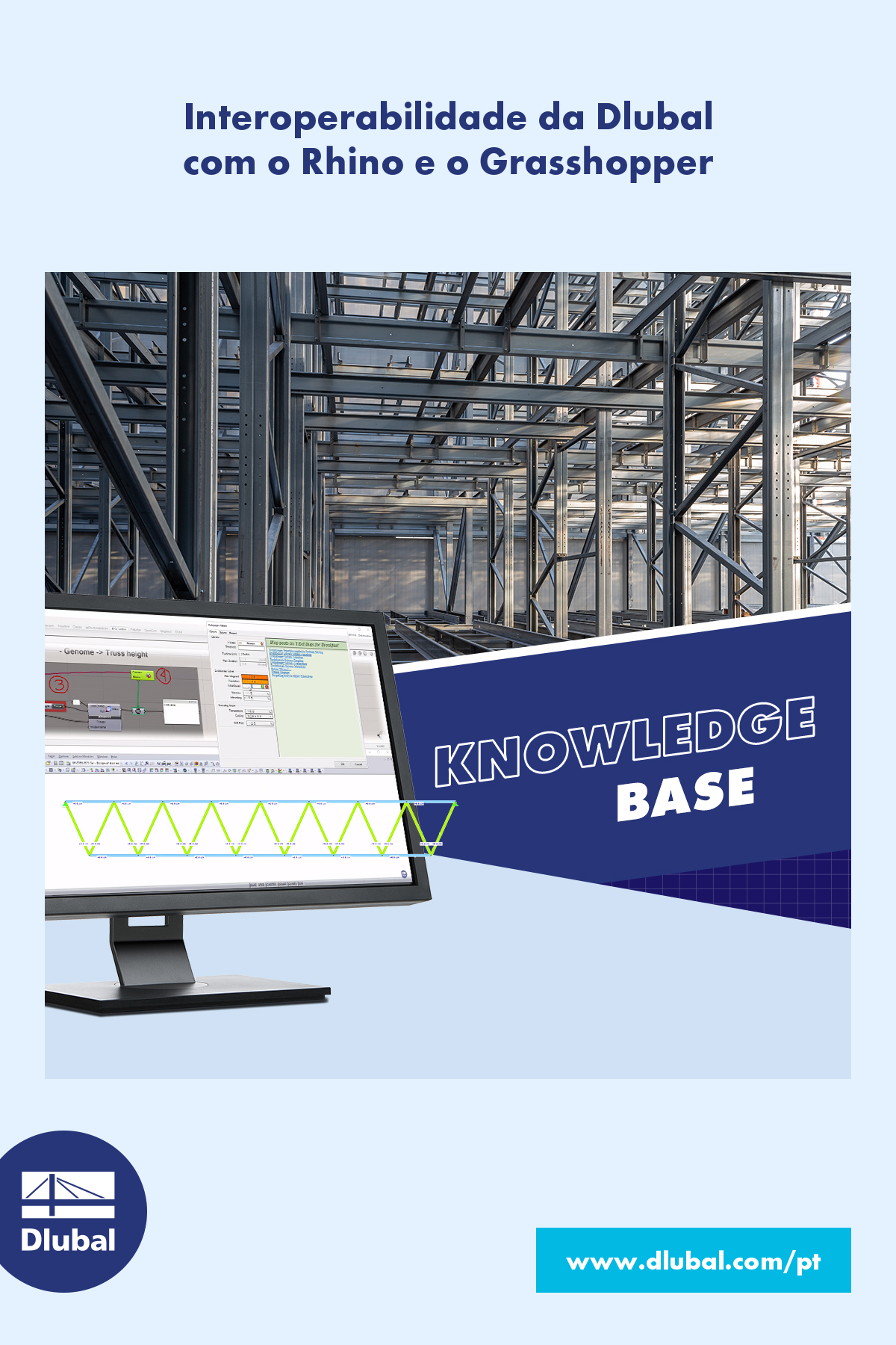 Interoperabilidade da Dlubal \n com o Rhino e o Grasshopper