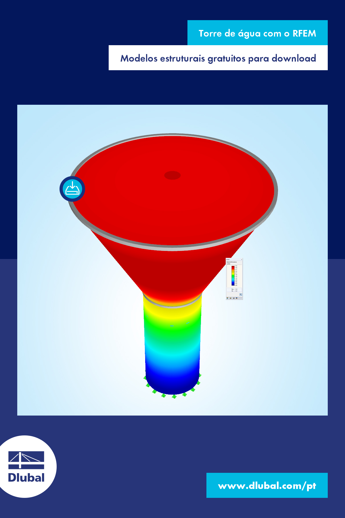 Torre de água com o RFEM