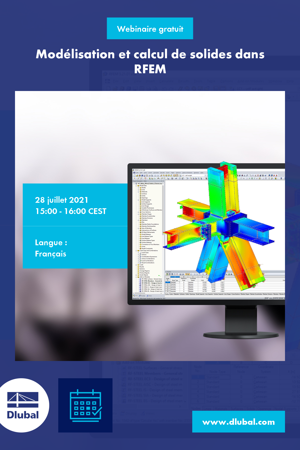 Modelação e dimensionamento de sólidos no RFEM