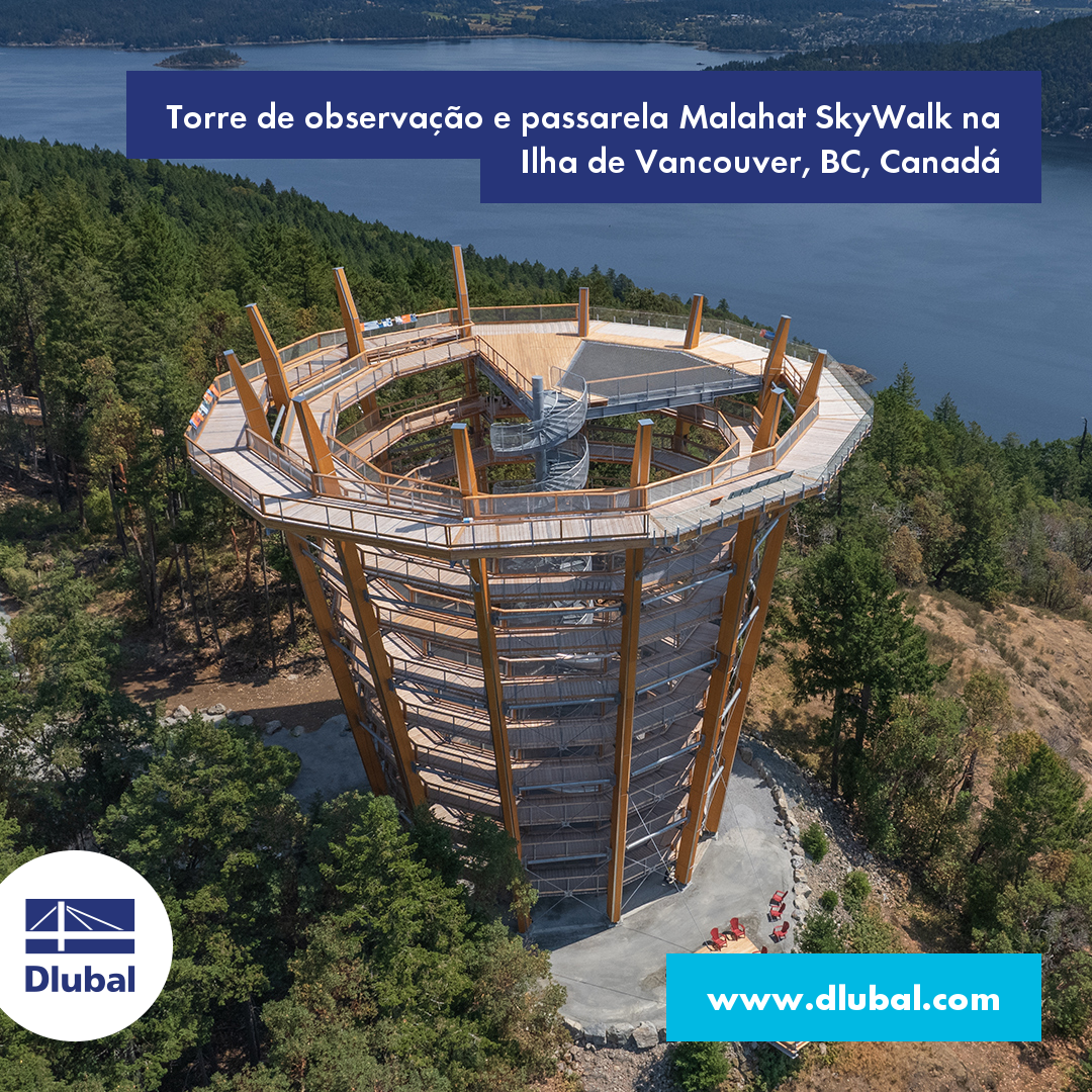 Torre de observação e passarela Malahat SkyWalk na Ilha de Vancouver, BC, Canadá