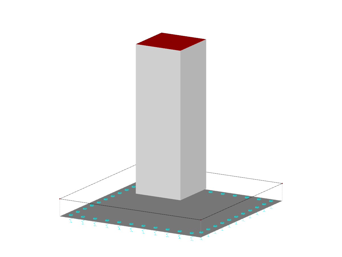 Fundação de betão armado