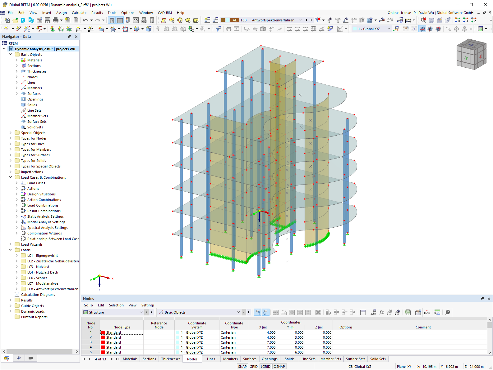 Interface de utilizador do RFEM 6