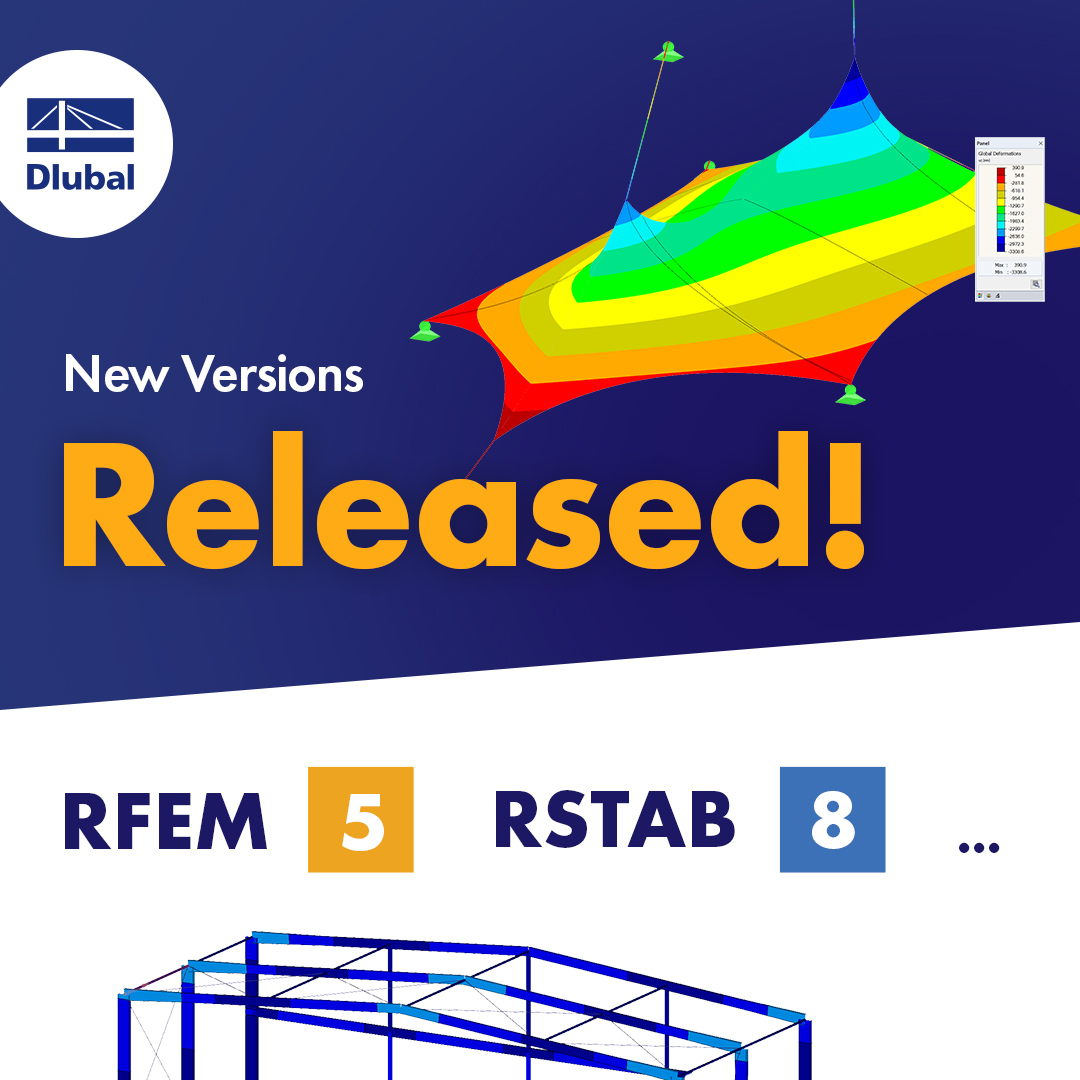 Lançada nova versão do RFEM 5 e RSTAB 8!