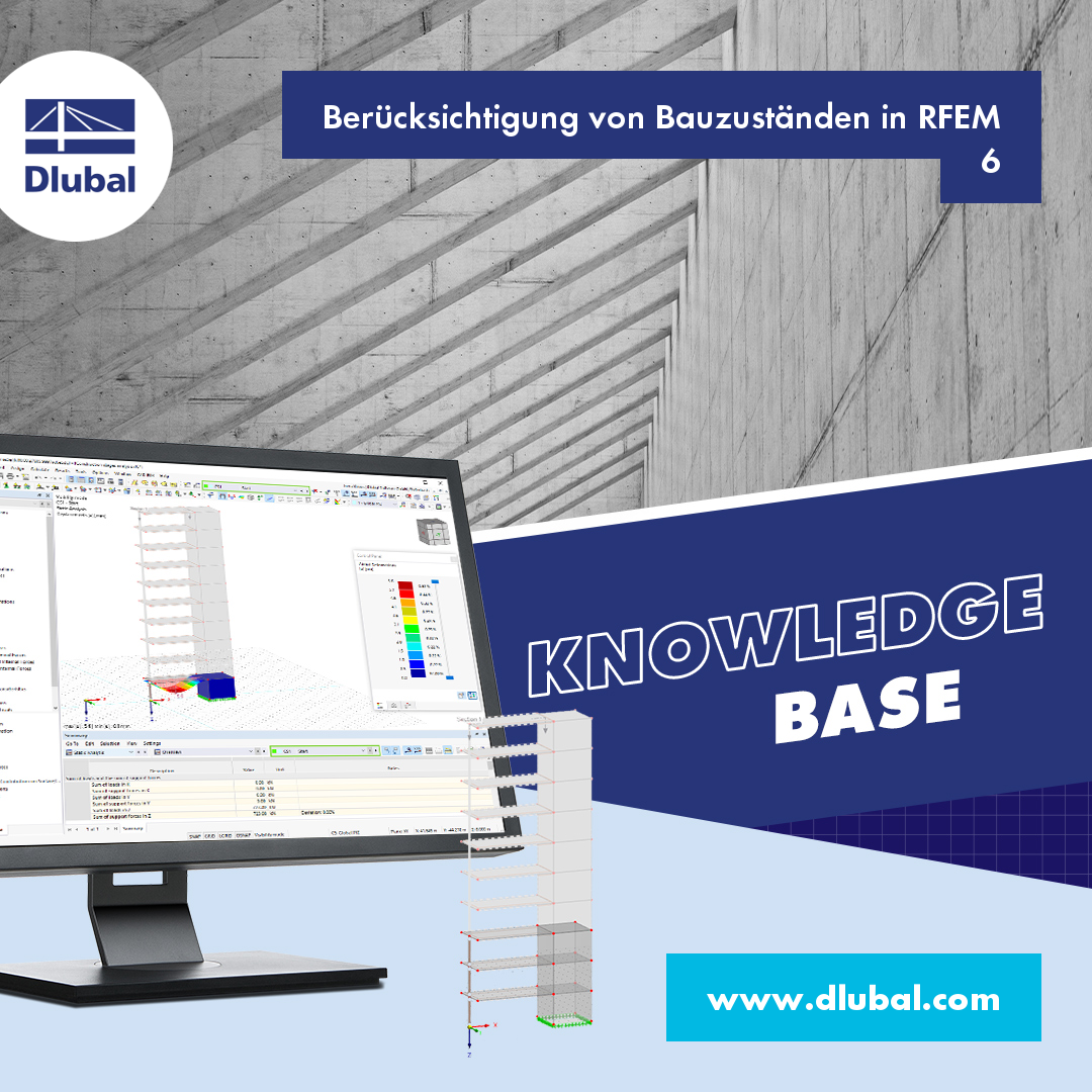 Considerar as fases de construção no RFEM 6