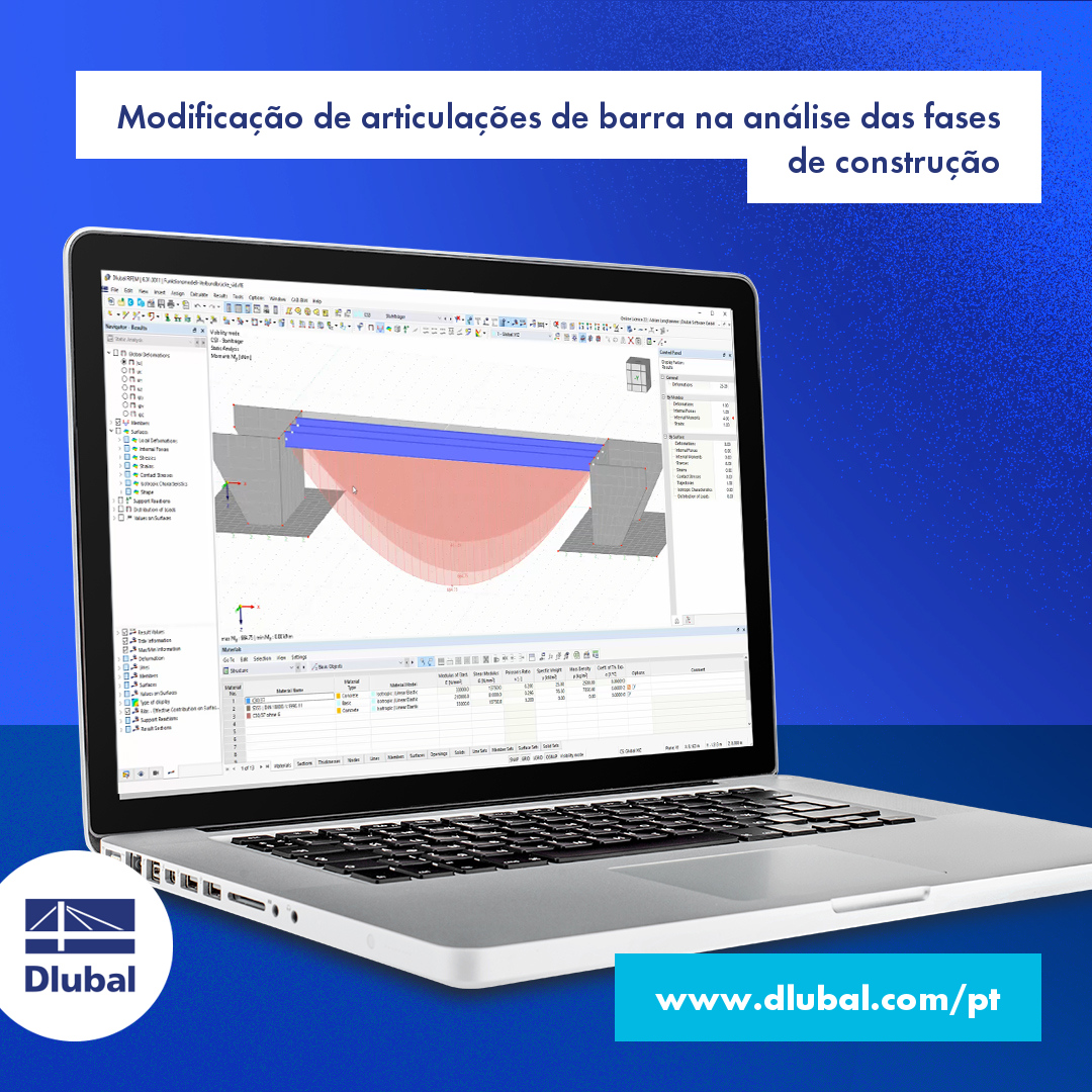Modificação das articulações de barra na análise das fases de construção