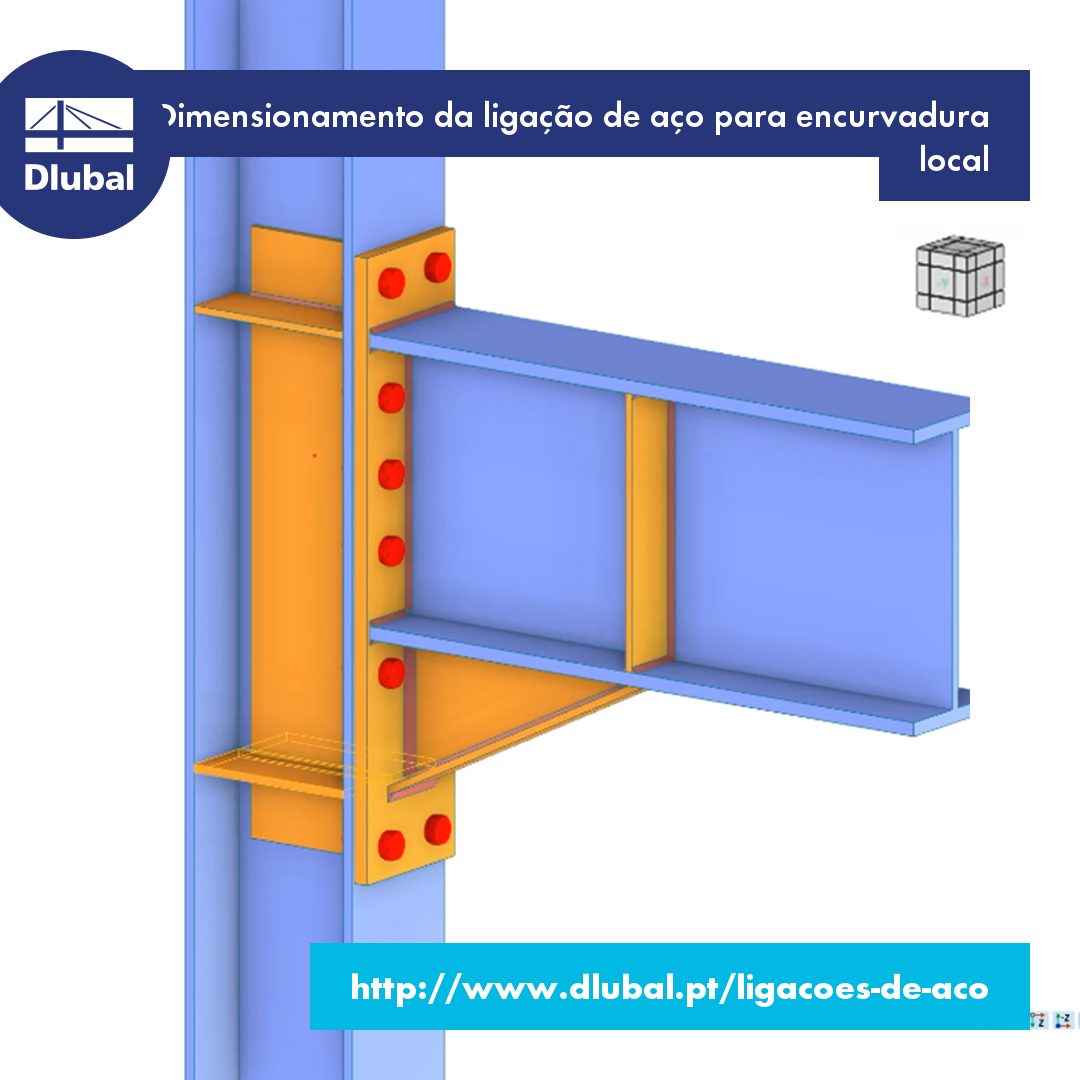 Dimensionamento da ligação de aço para encurvadura local