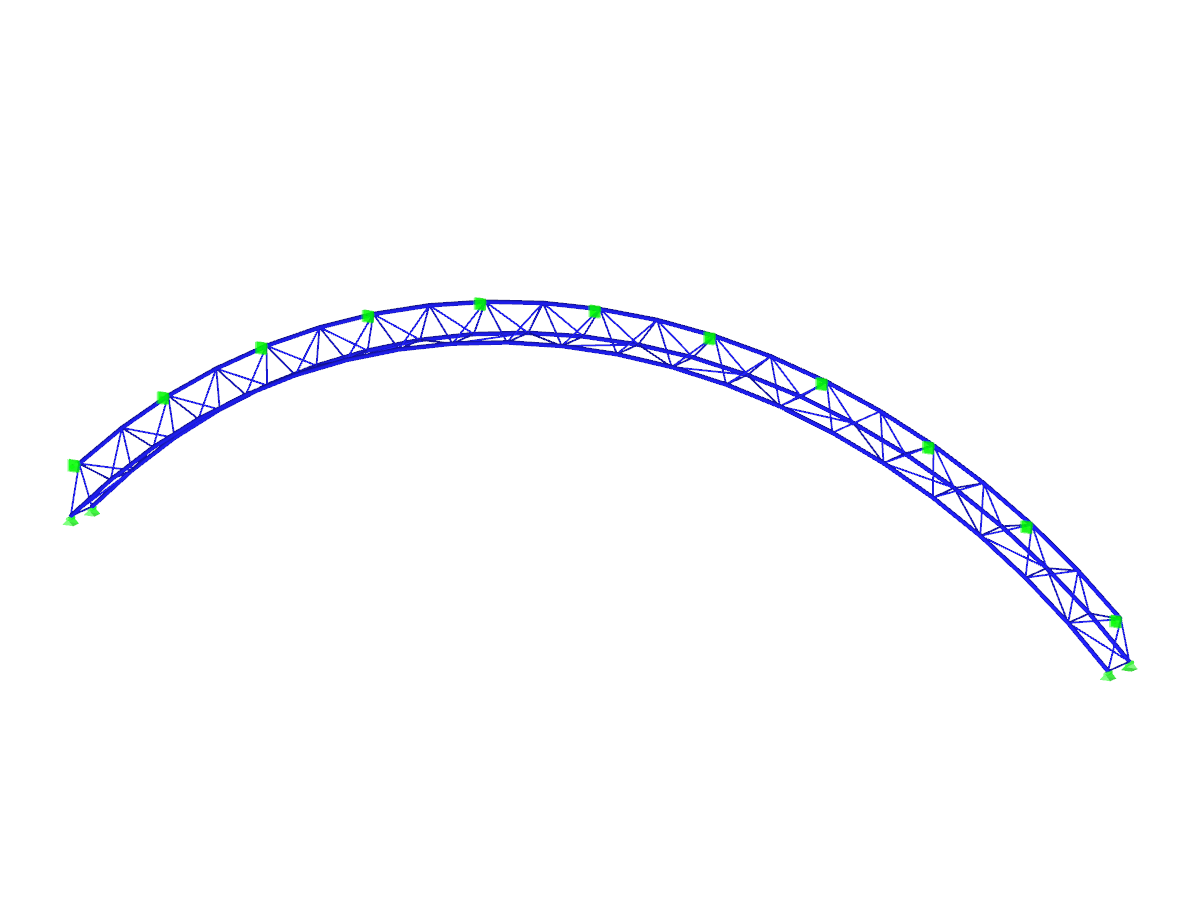 Dimensionamento da estrutura arqueada da cobertura do campo de ténis