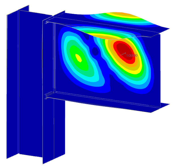 Results in Steel Joint for Buckling