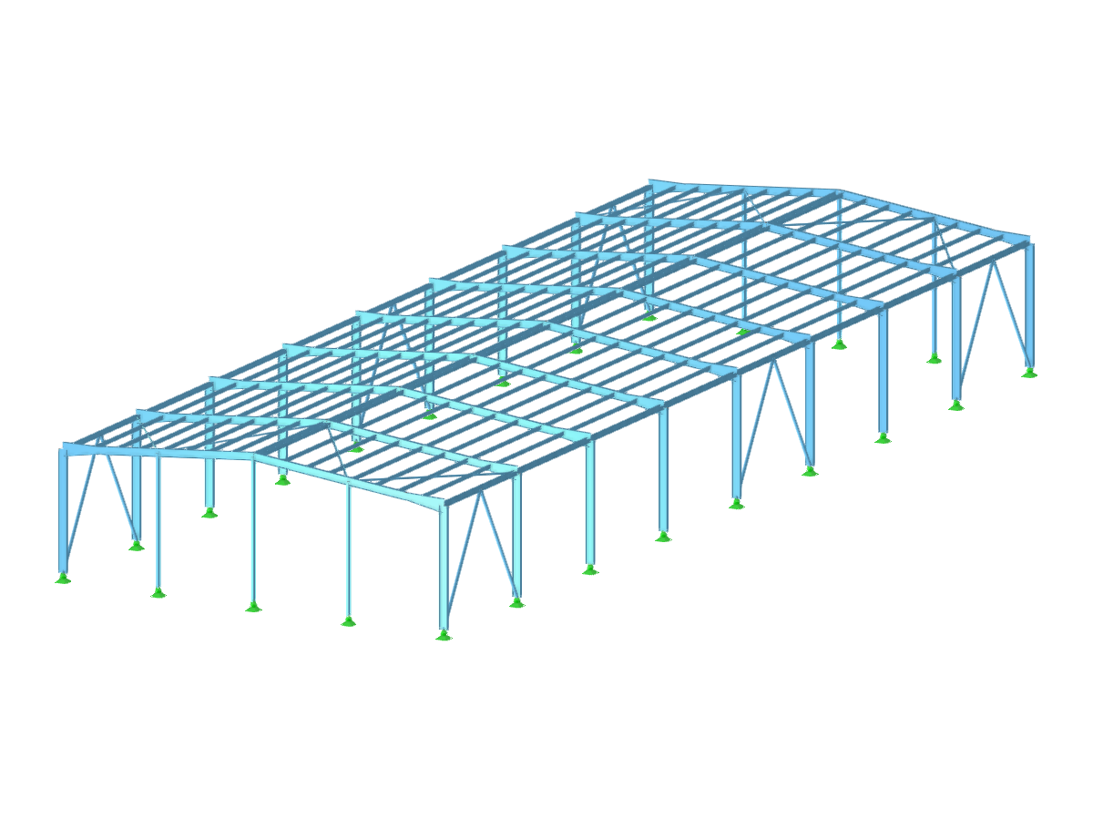 GT 000457 | Estudo de estrutura de aço de elementos PRS com secções variáveis e secções formadas a frio segundo o Eurocódigo 3 (estudo comparativo com estrutura convencional de secções laminadas)