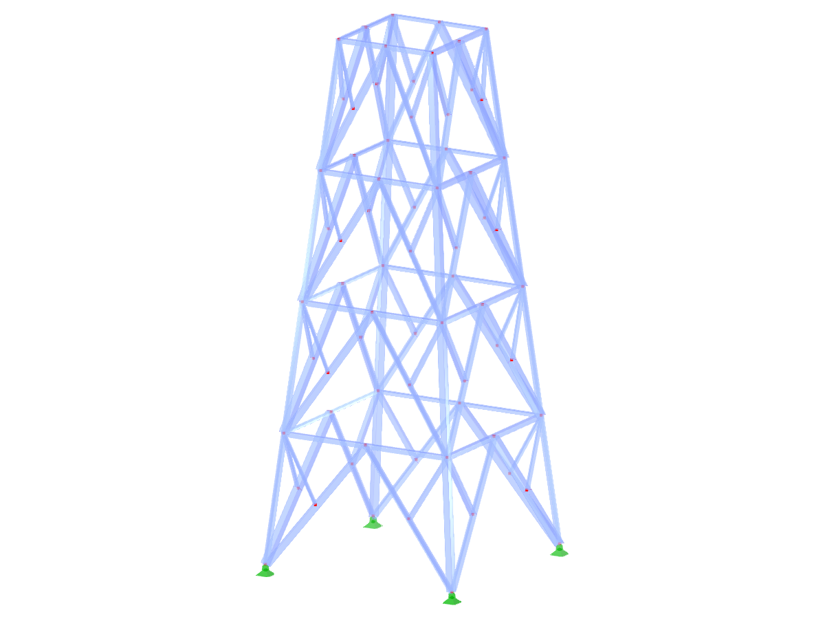ID de modelo 2193 | TSR052-a | Torre triangulada