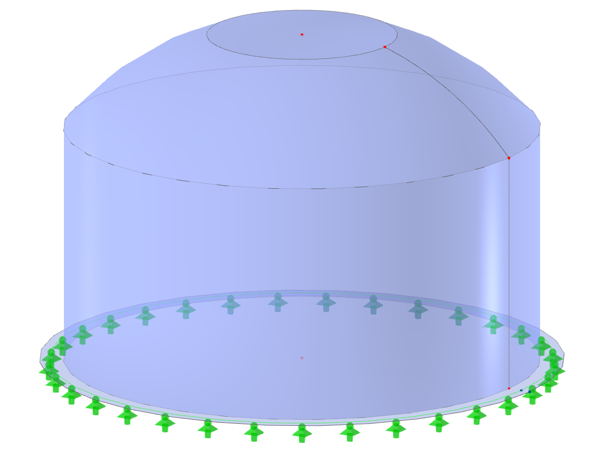 Modelo ID 2757 | SIC015-a | Silo | Planta circular, cobertura de zona esférica