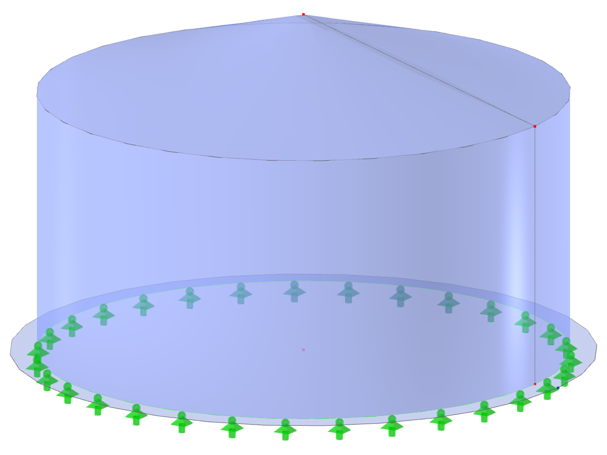 Modelo ID 2766 | SIC007 | Silo | Planta circular, cobertura cónica