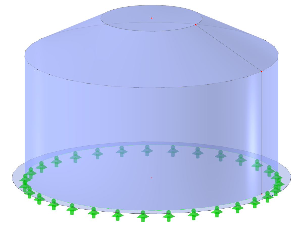 Modelo ID 2769 | SIC008 | Silo | Planta circular, cobertura de cone truncado