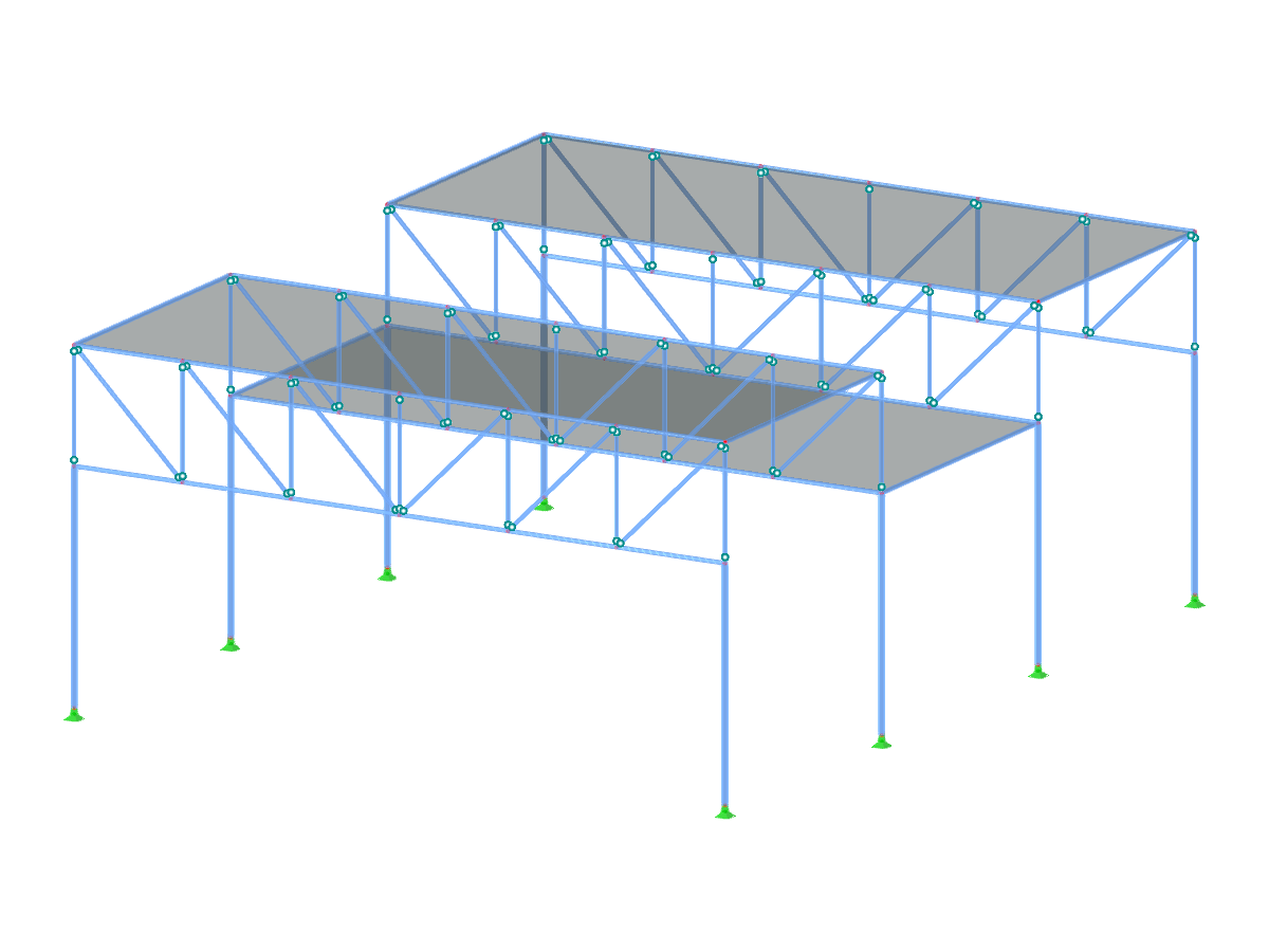 Modelo ID 3468 | FTS002 | Planos de cobertura horizontais com ambas as extremidades apoiadas