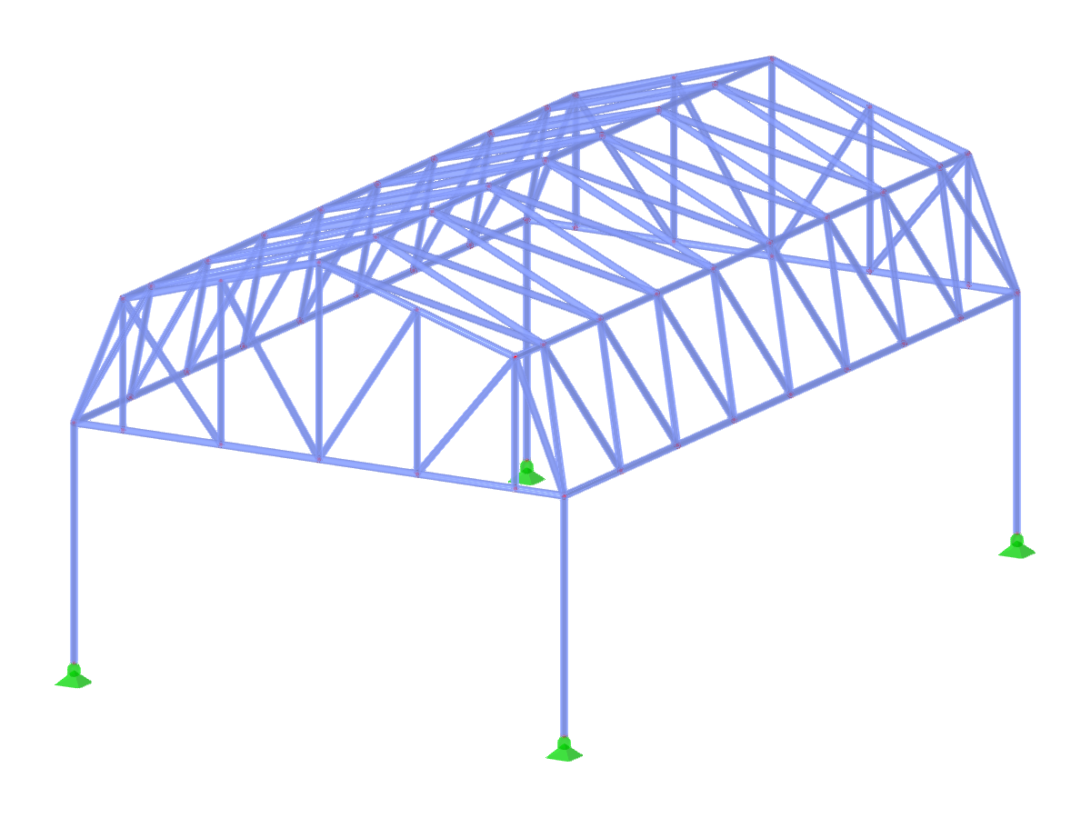 Modelo ID 3585 | TSF001-b | Sistema de treliça para superfície dobrada