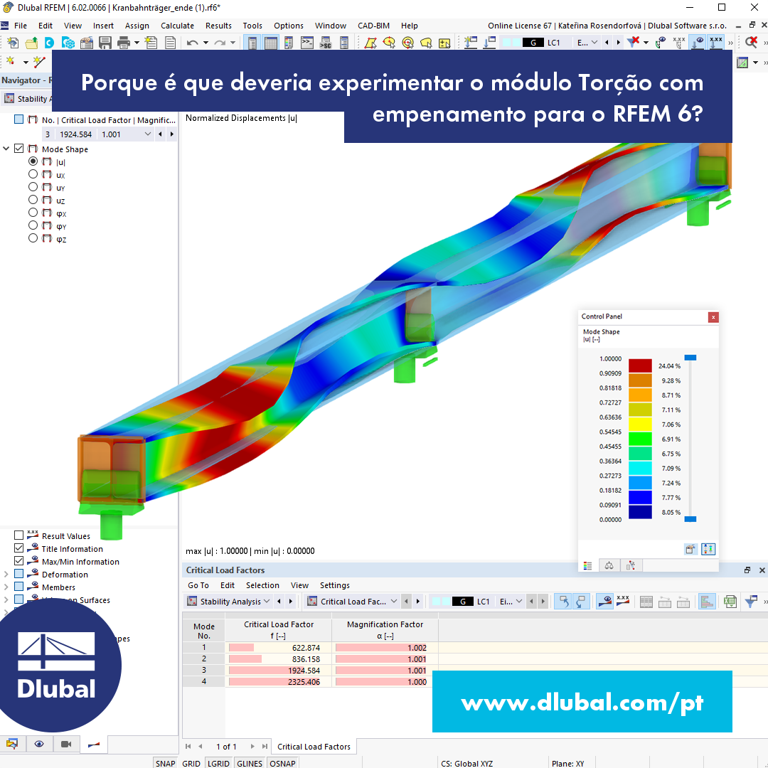 Por que você deve experimentar a Deformação Torcional no RFEM 6?