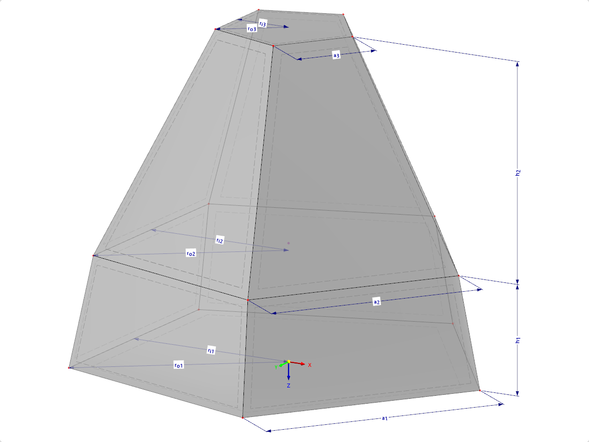 Modelo 002188 | SLD024 | Input via Length of Edge, Circumscribed Circle Radius, or Inscribed Circle Radius, with Parameters