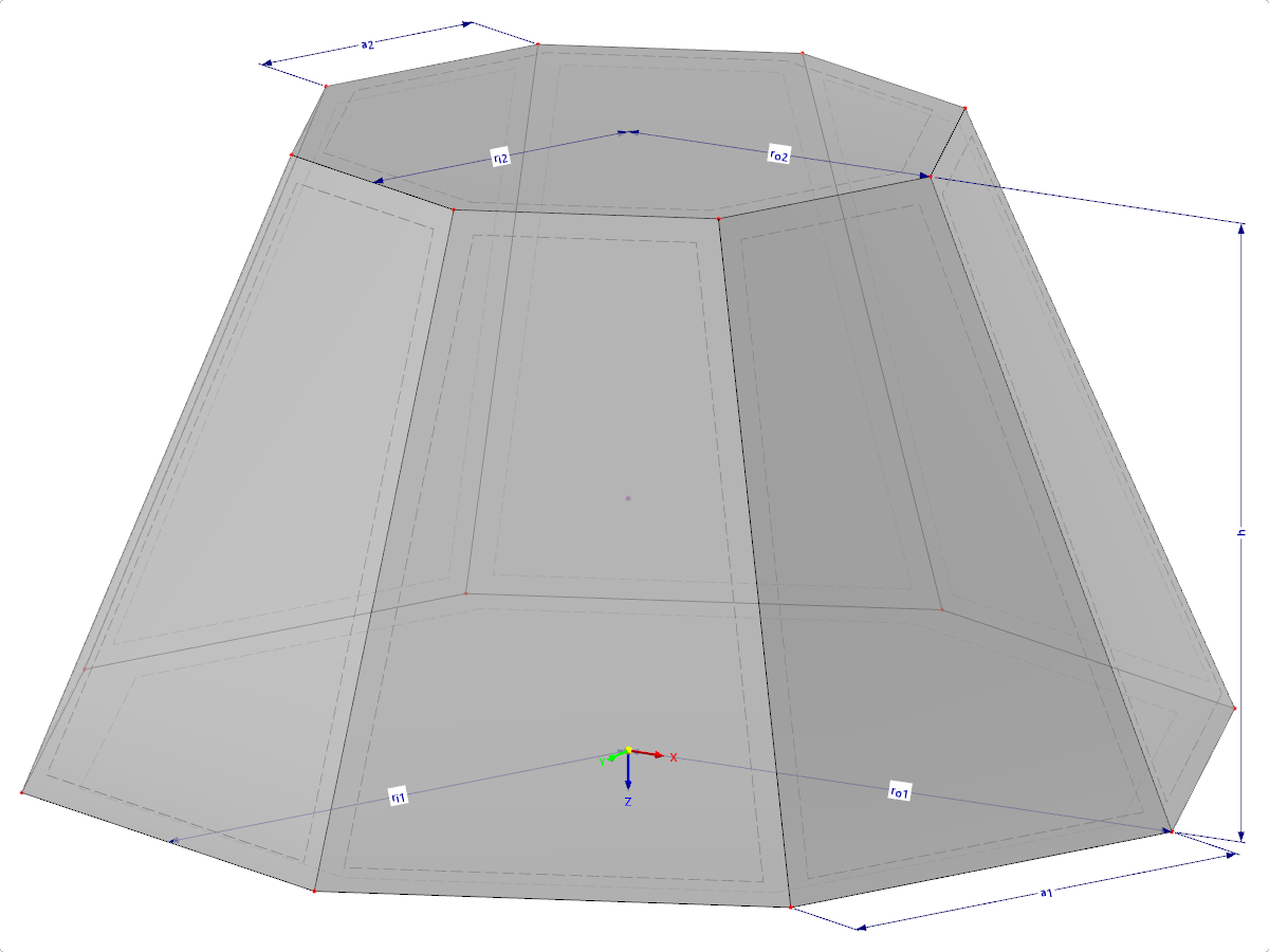 Modelo 002210 | SLD042 | Input via Length of Edge, Circumscribed Circle Radius, or Inscribed Circle Radius, with Parameters