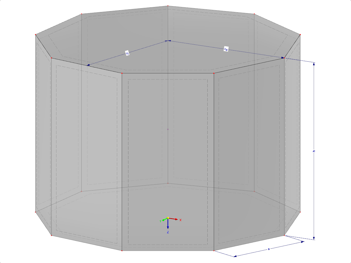 Modelo 002215 | SLD045 | Input via Number of Edges (9 or More), Length of Edge, Circumscribed Circle Radius, or Inscribed Circle Radius, with Parameters