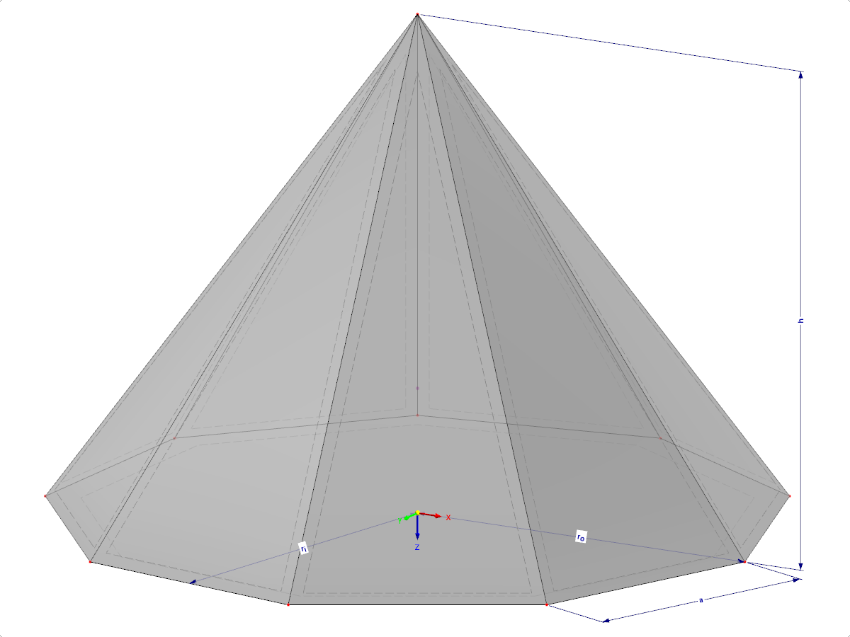 Modelo 002216 | SLD046 | Input via Number of Edges (9 or More), Length of Edge, Circumscribed Circle Radius, or Inscribed Circle Radius, with Parameters