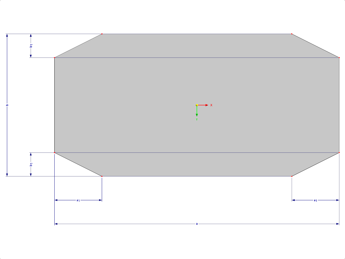 Modelo 002304 | SS101 | Input via Parameters for One Edge and Symmetrical, or Different Parameters for Each Edge, with Parameters