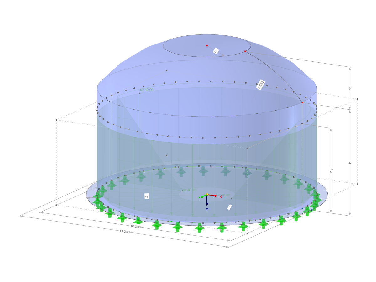 Modelo 002756 | SIC015 | Silo | Planta de circular com parâmetros