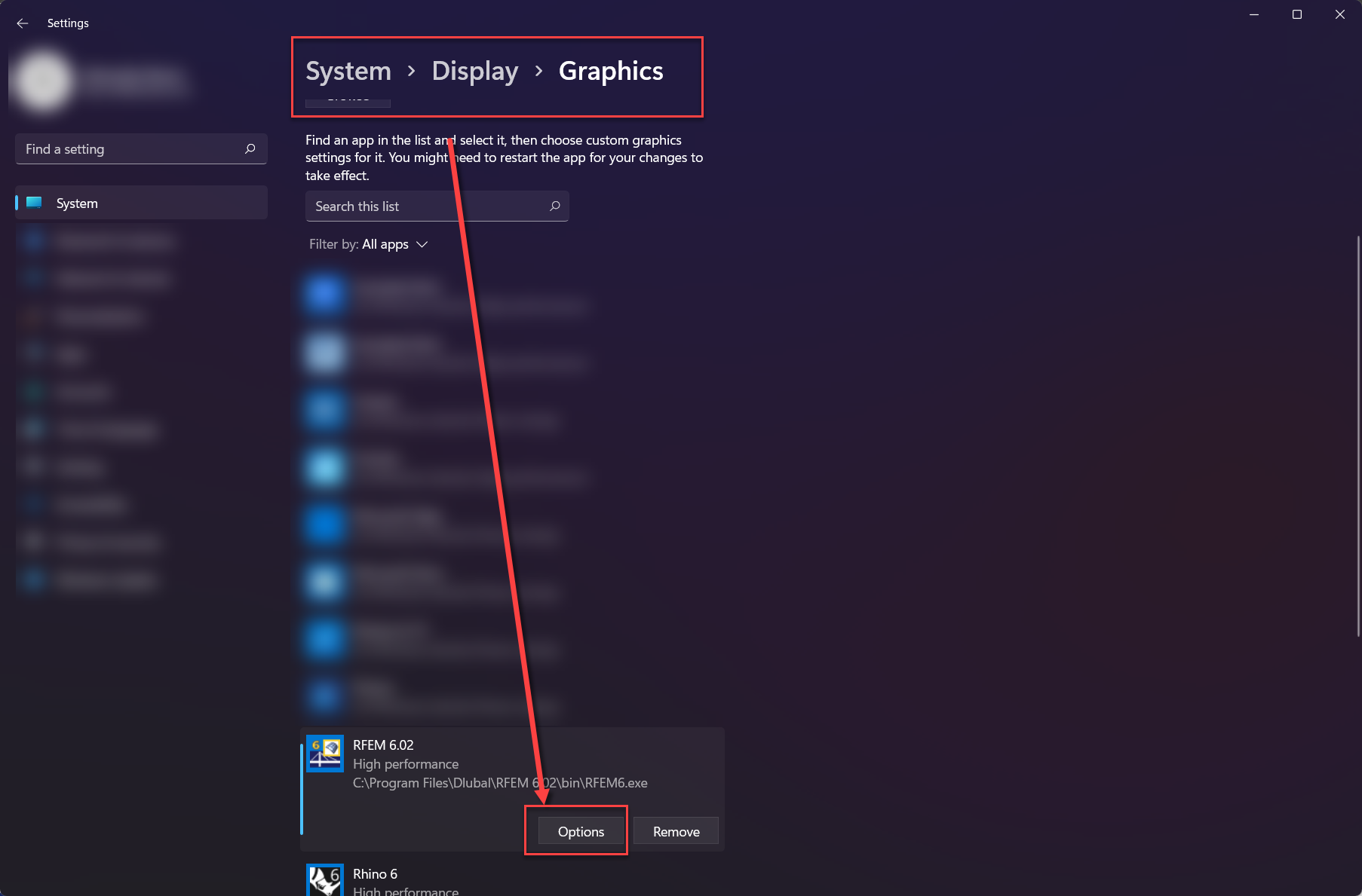 FAQ 005352 | Como é que posso ter a certeza de que o RFEM 6 está a utilizar a placa gráfica dedicada do meu computador?